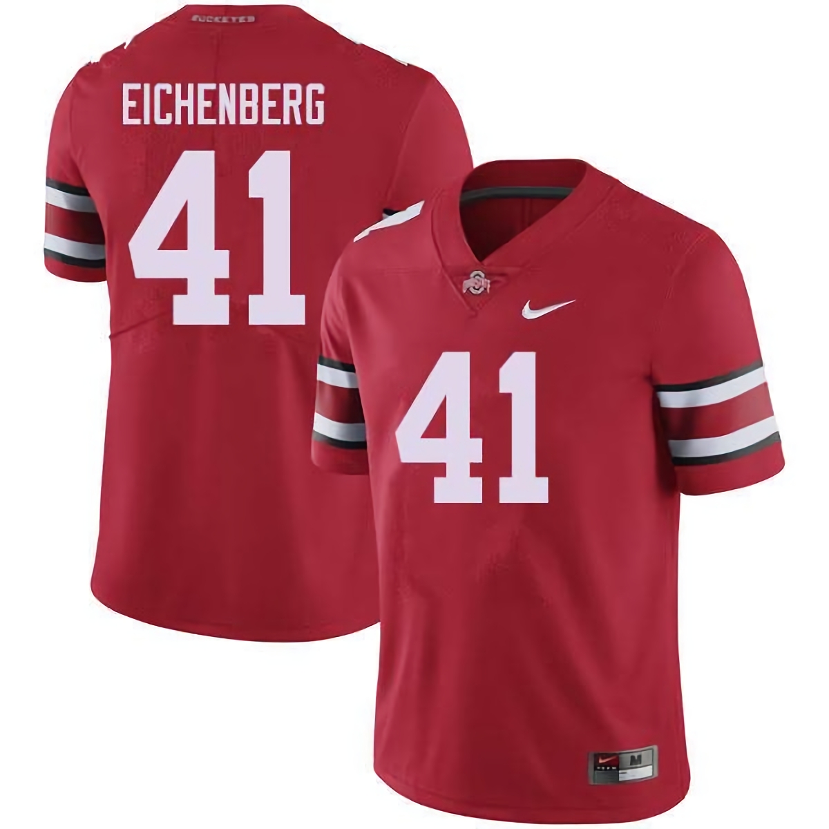 Tommy Eichenberg Ohio State Buckeyes Men's NCAA #41 Nike Red College Stitched Football Jersey IZQ3256ZB